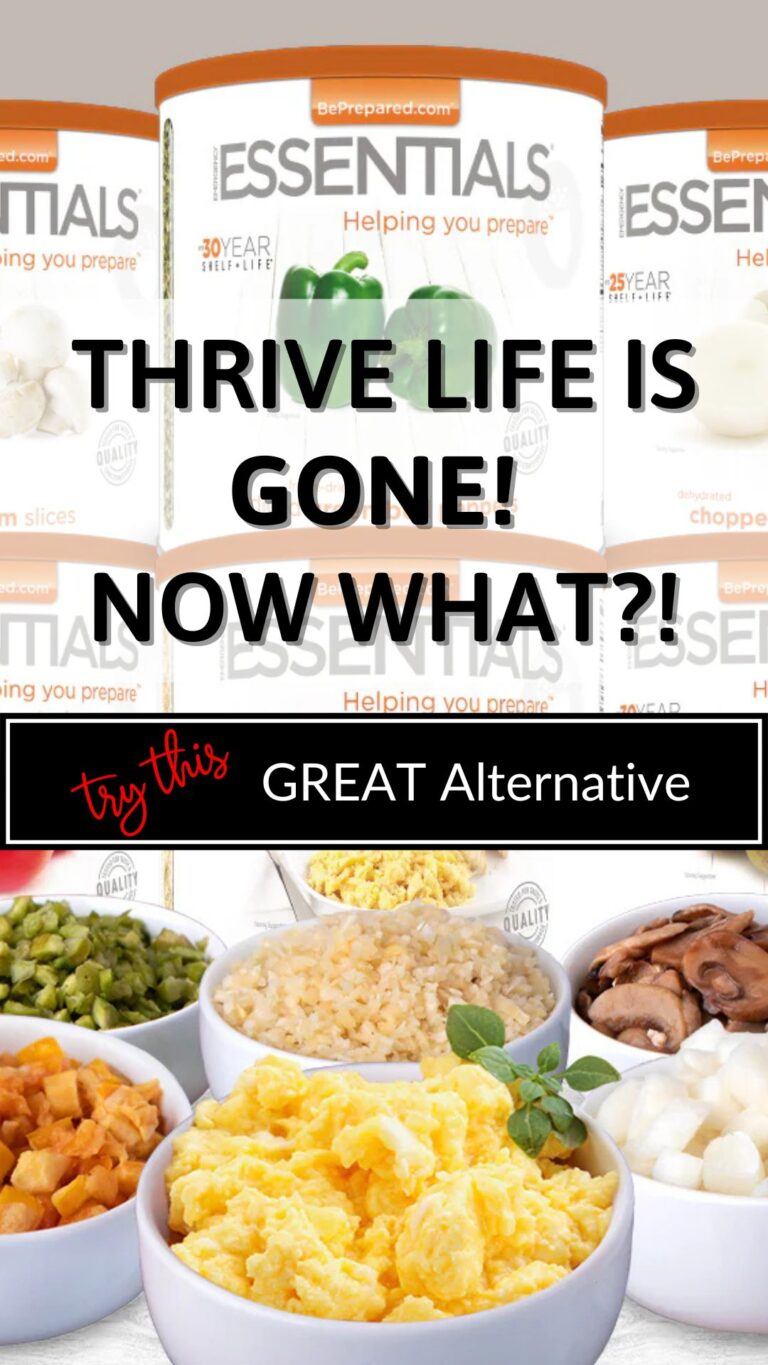 try emergency essentials for a thrive life alternative.