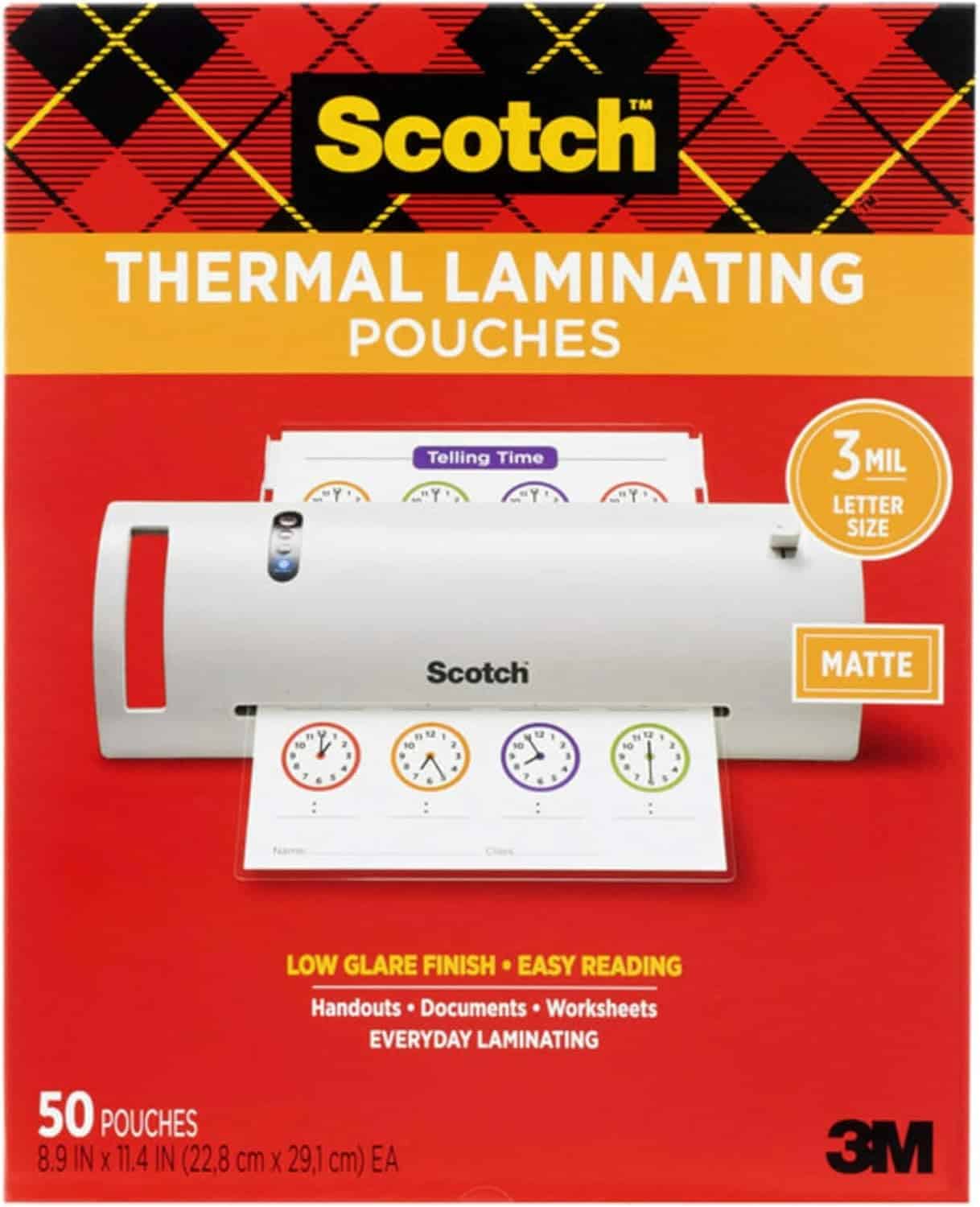 matte laminating pouches.