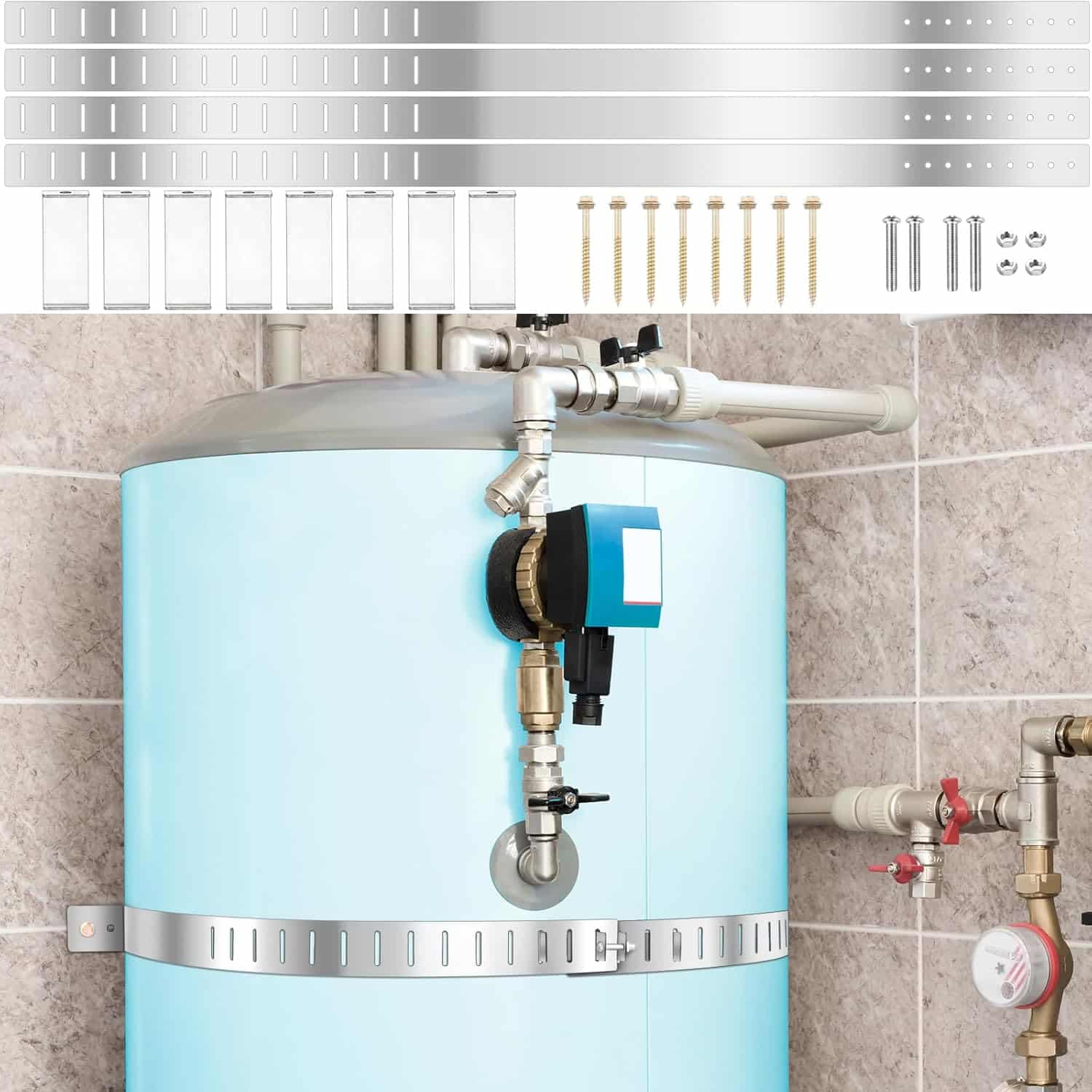 earthquake straps for water heater.
